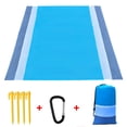thumbnail image 1 of Mat Camping Waterproof Sand Proof Beach Blanket Portable Foldable Polyester Picnic Mat 140cm/210cm 4 Colous, 1 of 7