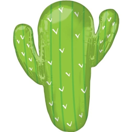 Fiesta Cactus 31 Inch Super Shape Foil Mylar Balloon [39538]