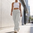 thumbnail image 6 of hotojiny Baggy Sweatpants Women Classic Fit Loose Wide Leg Sweat Pants Casual Workout Lounge Fall Trousers for Athletic, 6 of 7