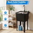 thumbnail image 2 of Space Saver Utility Sink Freestanding Space Saving Laundry Tub Rotatable Faucet, 2 of 12