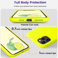 thumbnail image 3 of iPhone 11 Pro Max Case,Ultra Slim Fit iPhone Case Liquid Silicone Gel Cover with Full Body Protection Anti-Scratch Shockproof Case Compatible with iPhone 11 Pro Max (Fluorescent Yellow), 3 of 14