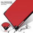 thumbnail image 3 of Case For Samsung Galaxy Tab A T515 / T510 10.1 2019, Protective Cover High-Quality Pu With Stand Function Perfectly Suitable For Samsung Galaxy Tab A 2019 T515 / T510 10.1 Inch, Red, 3 of 7