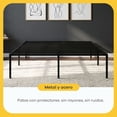 thumbnail image 4 of Base de cama queen Nooz de metal estable y moderna, 4 of 7