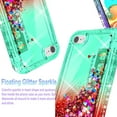 thumbnail image 4 of iPhone SE 2020 Case,  Liquid Floating Glitter Quicksand Bling with Spot Diamond Cover - Green/Red, 4 of 4