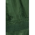 thumbnail image 6 of Sakkas Solid Embroidered Gypsy / Bohemian Full / Maxi / Long Cotton Skirt - Green - One Size, 6 of 6