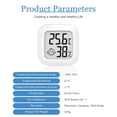 thumbnail image 2 of 3 Pcs Digital Hygrometer Thermometer, Mini LCD Indoor Hygrometer Thermometer, Cute Indoor Wall Mounted Thermometer for Home Warehouse Terrarium Baby Room Hatchery Cellar, 2 of 5