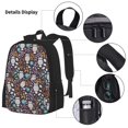 thumbnail image 3 of Disketp Forest Cute Owl Mochila Estampada de Gran Capacidad con Lonchera y Estuche, Set de 3 Piezas para Estudiantes, 3 of 7