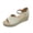 Beige, variant on Woman Summer Sandals Open Toe Buckle Ankle Strap Espadrilles Platform Shoes for Casual