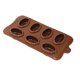 thumbnail image 3 of Molde de cubitos de hielo Wosthever bandeja de silicona para repostería color chocolate, 3 of 6