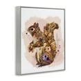 thumbnail image 4 of Stupell Industries Wildflower Patterned Squirrel Animals & Insects Painting Gray Framed Art Print Wall Art, 11 x 14, 4 of 10