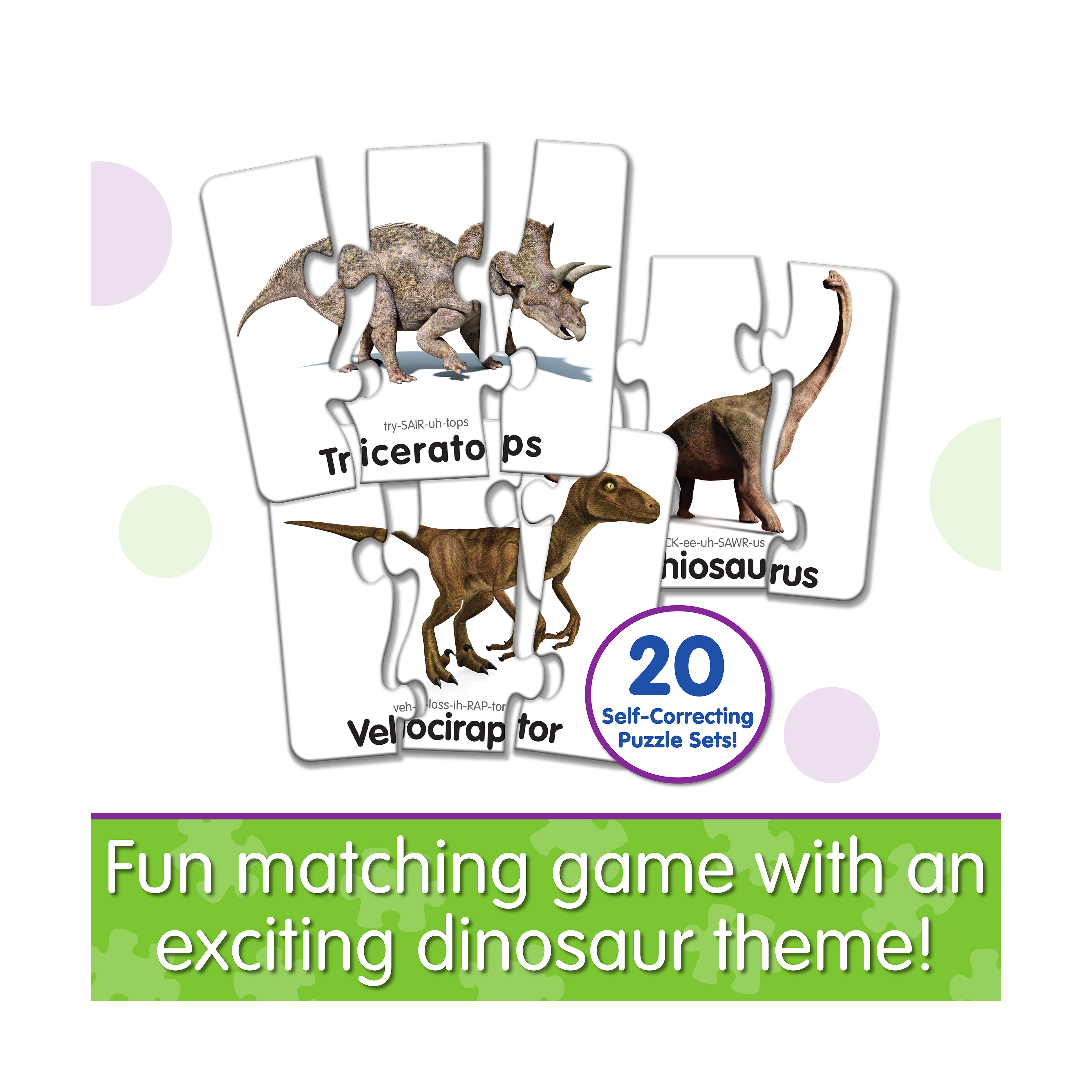 The Learning Journey Match It! - Head to Tail Dino