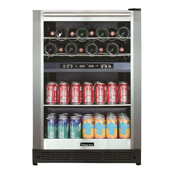 Magic Chef 24" 16 Bottle and 77 Can Capacity BuiltIn or FreeStanding
