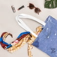 thumbnail image 5 of YFYANG Reusable Cotton Canvas Tote Shopping Bag, Retro Blue Dream Washable Portable Grocery Bag for Daily Travel, 5 of 8