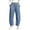 Blue women plus size wide leg pants a1, variant on Women Plus Size Wide Leg Elastic Waist Trousers with Pockets Casual Hiking Ankle Pants Active Loose Long Pants Trousers, Army Green 3XL