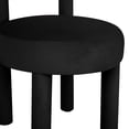 thumbnail image 3 of Carmel Black Velvet Dining Chair, 3 of 5