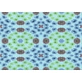 thumbnail image 1 of Ahgly Company Machine Washable Indoor Rectangle Transitional Aquamarine Green Area Rugs, 2' x 4', 1 of 7
