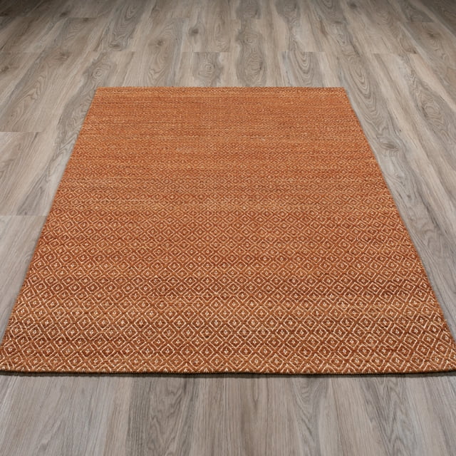 Dalyn Zen Area Rug ZE1 Ze1 Copper Copper Rows Faded 8' x 10' Rectangle