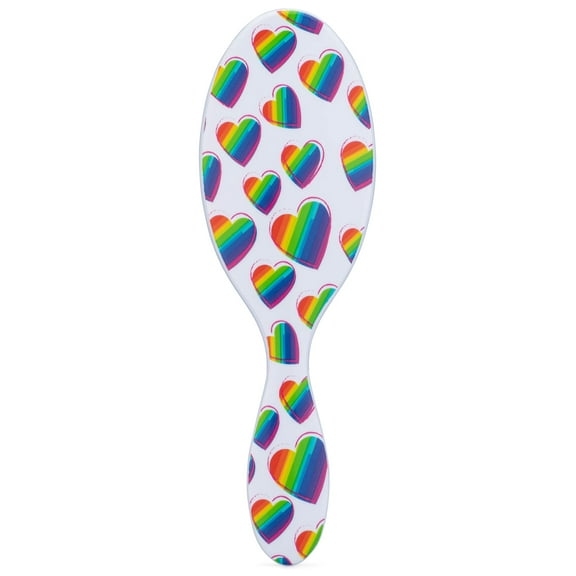 Wet Brush Original Detangler Hair Brush, Rainbow Hearts (Color Me Mine) - Ultra-Soft IntelliFlex Bristles - Detangling Brush Glides Through Tangles (Wet Dry & Damaged Hair) - Women & Men