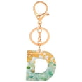thumbnail image 1 of MKHSQHDG Today's Deals Personalized Resin Translucent Keychain Creative Letter Color Pendant Keychain, 1 of 1