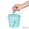 Teal Awareness Ribbon Donation Buckets