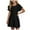 Black, variant on Zanarzt Girls Princess Dress Cotton Girls Summer Short Sleeve Dress A Line Swing Basic Twirl Party Dresses Black,5-6 Years