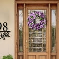 thumbnail image 3 of YOHAVEN Rose Flower Wreath 15.7", Artificial Floral Door Wreath Hanging Decorations for Wedding Party Holiday Christmas Farmhouse Wall Front Door Decor, 3 of 7