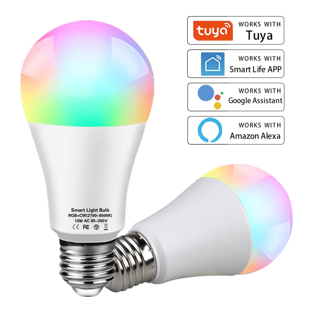 RGBW WIFI LED Smart Dimmable Light Bulb for Amazon Alexa Google Home 9W 85-265V