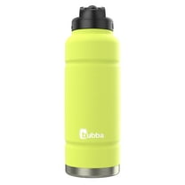 Bubba Trailblazer Insulated Stainless Steel Water Bottle Straw Lid in Limelight, 40 oz., Rubberized