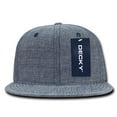 thumbnail image 4 of Decky 1094 6 Panel High Profile Structured Denim Snapback-Blue, 4 of 6
