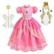thumbnail image 1 of Vestido de princesa de melocotón de lujo para niña, disfraz de fiesta de cumpleaños, fantasía de Anime, juego de rol, vestido de baile, trajes elegantes para niños Fivean unisex, 1 of 2