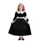 thumbnail image 1 of Vestido blanco de poliéster para niña, para carnaval romano, fiesta escolar, actuación, manga corta, incluye cinturón y chal., 1 of 6