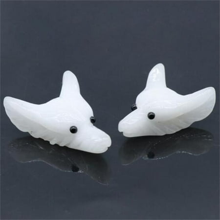 

Home Statue White Crystal Green Aventurine Natural Wolf Head Shape Natural Stone Healing Wolf Head Pendant Healing Stone 3-WHITE CRYSTAL