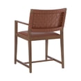 thumbnail image 5 of Linon Marshall Indoor Dining Chair with Arms, Brown Leather, 5 of 14