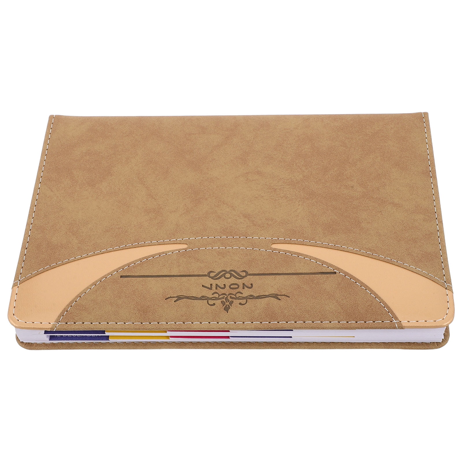 LITINKIMI Khaki Daily Planner Notebook for Office Use and Efficient Continuous Scheduling
