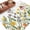 Green, Yellow, Multicolor, variant on Spring Floral 2'x6' Runner Rugs for Hallway Kitchen Bedside Non Slip Washable, Green Yellow Botanical Elegant Pastoral Entryway Rug Runners with Rubber Backing, Long Carpet Runner for Laundry Room