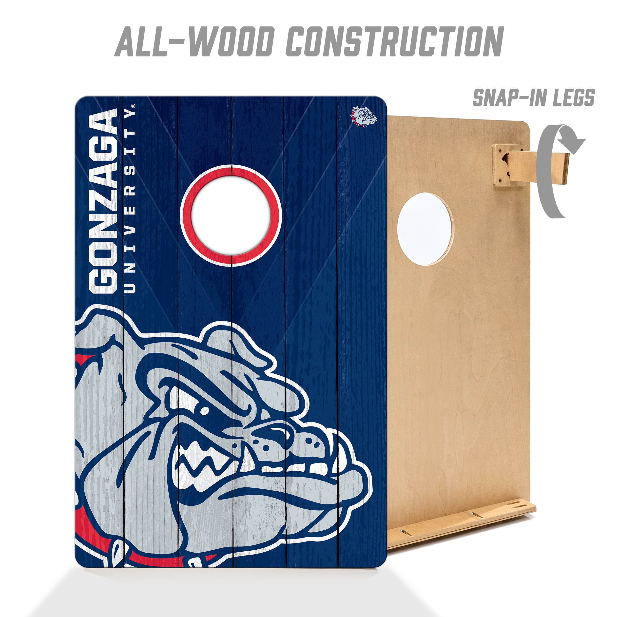 YouTheFan NCAA Gonzaga Bulldogs 2' x 3' Cornhole Game No Bags