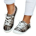thumbnail image 3 of NOKIO Comfortable Canvas Flats For Women Classic Canvas Sneakers For Women Plaid Print Loafers For Women Ladies Shoes Canvas Flat Shoes Soft Vulcanize Casual Shoes, 3 of 8