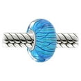thumbnail image 2 of Bling Jewelry Womens Murano Glass Charm Bead Blue Green  Swirl for European Bracelet, 2 of 4