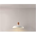 thumbnail image 4 of FSLiving Macaron White Nordic Light Fixtures with 15ft Plug-in UL On/Off Dimmer Switch Cord Minimalist Round Lampshade Wooden Handle Chandelier for Cabinet Kitchen,Bulbs Not Included - 1 Pack, 4 of 8