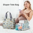thumbnail image 2 of Diaper Bag Tote Satchel Waterproof Messenger Baby Diaper Bags for Mom and Dad Multifunction Medium Travel Tote Bags (Cute Owl), 2 of 4