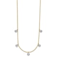 thumbnail image 2 of Auriga 18K Two-tone Gold Diamond Stations Necklace for Women 16" (1ct, Color- G-H, Clarity- SI1), 2 of 4