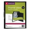 Smead Frame View Poly Report Cover with Swing Clip, Side Fastener, 30 Sheet Capacity, Black/Clear Front (86043)