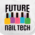 thumbnail image 4 of Inktastic Future Nail Tech Girls Baby Bib, 4 of 4