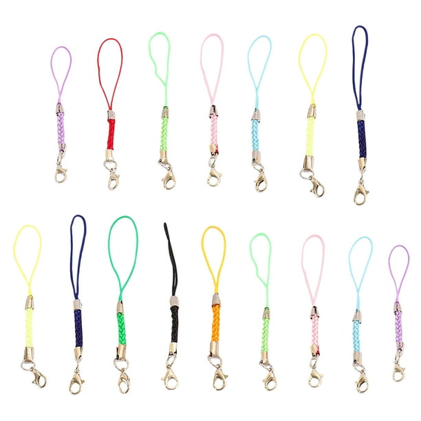 15pcs teléfono celular móvil Lanyard Multifuncional Teléfono Lanyard Decoración de la decoración de la correa
