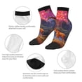thumbnail image 5 of Fuzoiu Lantern Giraffes Magical Forest Print Adult Socks, Crew Moisture-wicking Socks, Unisex Cushion Crew Socks,Casual Sports Ankle Socks, 5 of 7