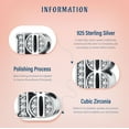 thumbnail image 3 of NINGAN Sparkling S925 Clear Pave Number 18 Bead Charm for Women Moment Charm Bracelet, 3 of 6
