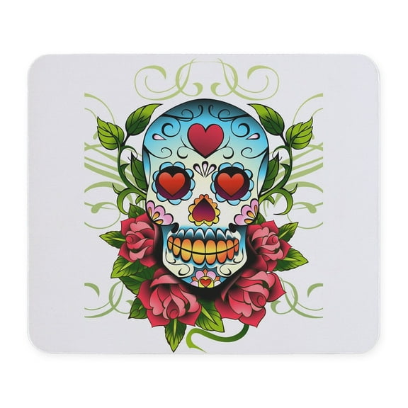 CafePress - Sugarskull1 Mousepad - Non-slip Rubber Mousepad, Gaming Mouse Pad