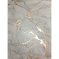 thumbnail image 2 of Dainty Home Marble Cork Metallic Print Round Set of 6 Placemats in Rose Gold, 2 of 4