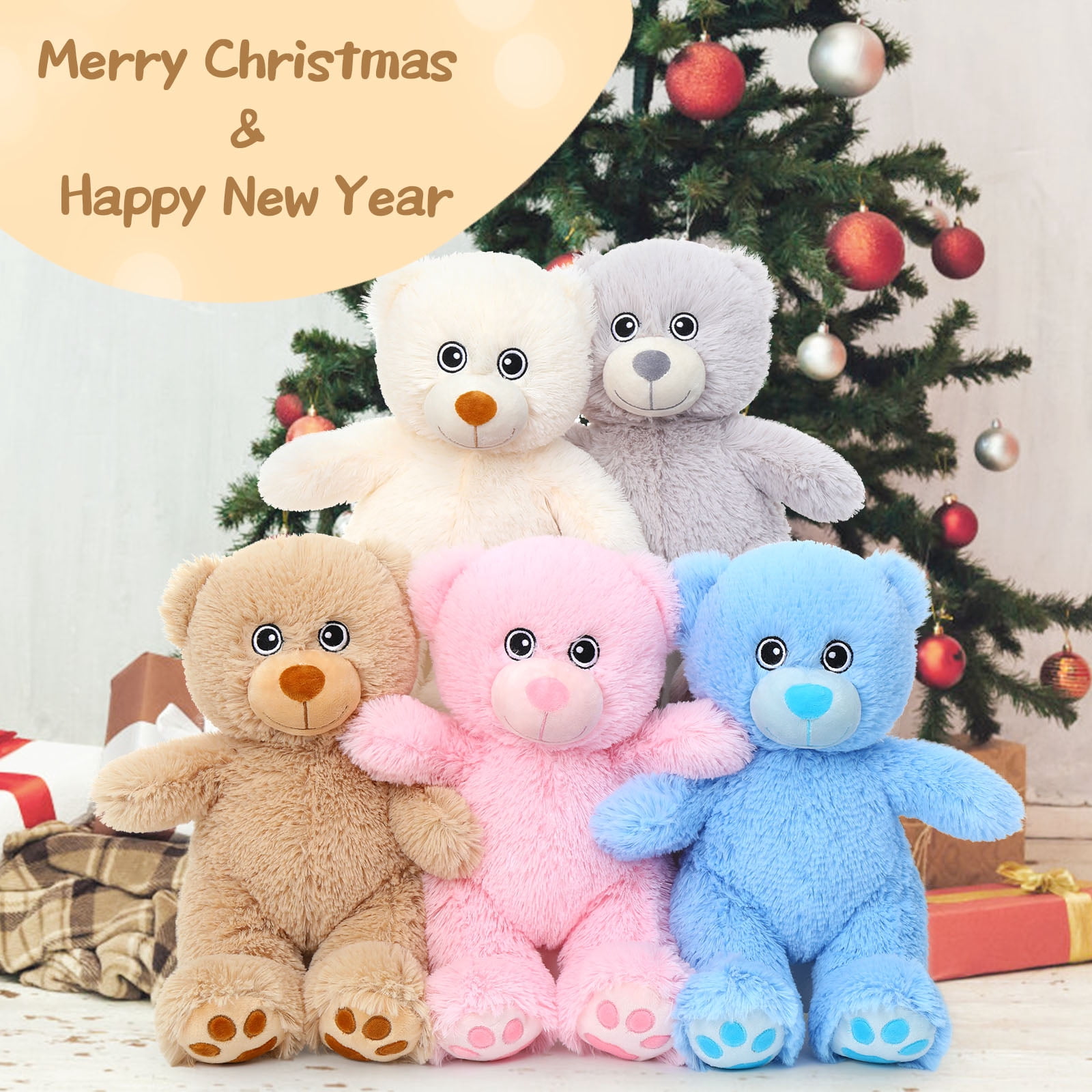 MaoGoLan 5 Packs Teddy Bear Stuffed Animals Bulk Teddy Bear Set 13'' Stuffed Bear Plush Toy