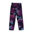 thumbnail image 5 of Junzan Men'S Pajama Pants Purple Butterfly Sleepwear Pants Pj Bottoms Drawstring And Pockets, 5 of 9